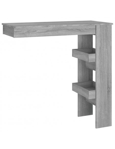 Bancone da Muro Grigio Sonoma 102x45x103,5 cm Legno Multistrato