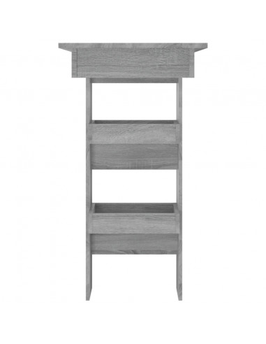 Bancone da Muro Grigio Sonoma 102x45x103,5 cm Legno Multistrato