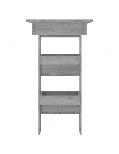 Bancone da Muro Grigio Sonoma 102x45x103,5 cm Legno Multistrato