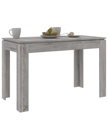 Tavolo da Pranzo Grigio Sonoma 120x60x76 cm Legno Multistrato