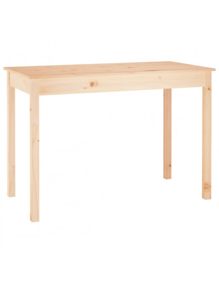 Tavolo da Pranzo 110x55x75 cm in Legno Massello di Pino
