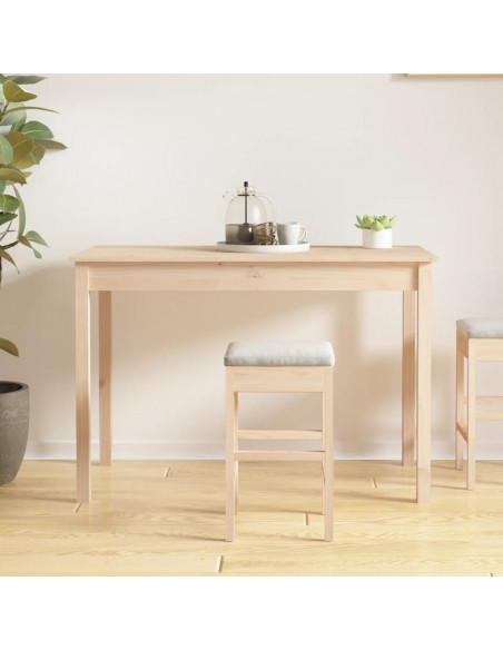 Tavolo da Pranzo 110x55x75 cm in Legno Massello di Pino