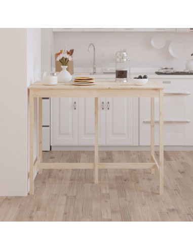 Tavolo da Bar 140x80x110 cm in Legno Massello di Pino