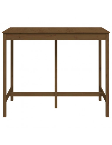 Tavolo da Bar Miele 140x80x110 cm in Legno Massello di Pino
