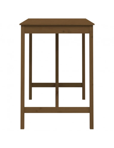 Tavolo da Bar Miele 140x80x110 cm in Legno Massello di Pino