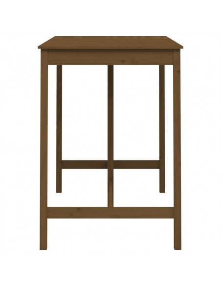 Tavolo da Bar Miele 140x80x110 cm in Legno Massello di Pino