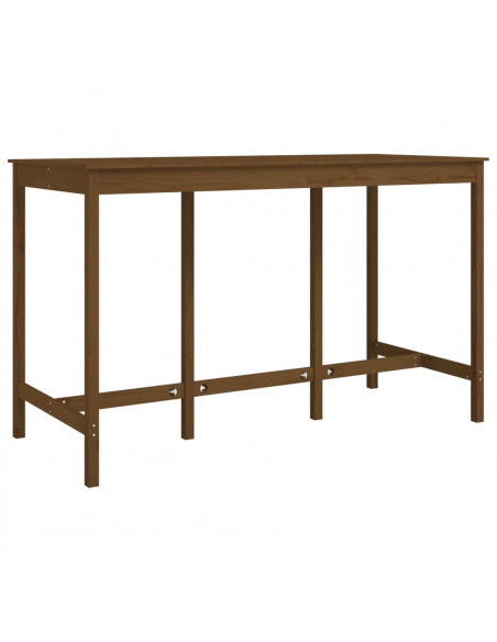 Tavolo da Bar Miele 180x80x110 cm in Legno Massello di Pino