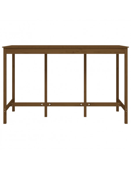 Tavolo da Bar Miele 180x80x110 cm in Legno Massello di Pino