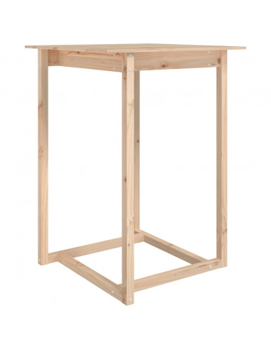 Tavolo da Bar 80x80x110 cm in Legno Massello di Pino