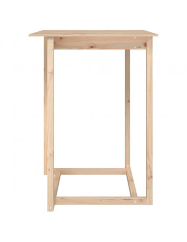 Tavolo da Bar 80x80x110 cm in Legno Massello di Pino
