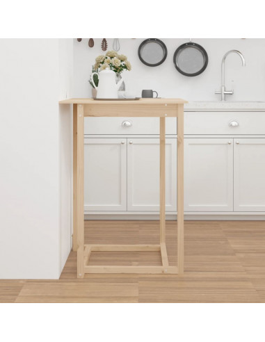 Tavolo da Bar 80x80x110 cm in Legno Massello di Pino