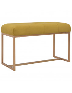 Panca 80 cm in Velluto Senape 2
