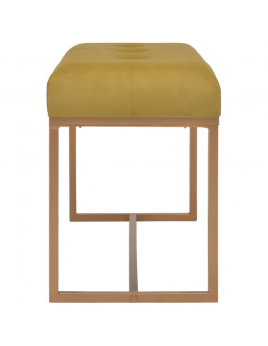 Panca 80 cm in Velluto Senape