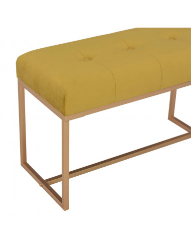 Panca 80 cm in Velluto Senape