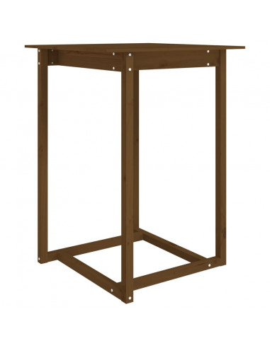 Tavolo da Bar Miele 80x80x110 cm in Legno Massello di Pino