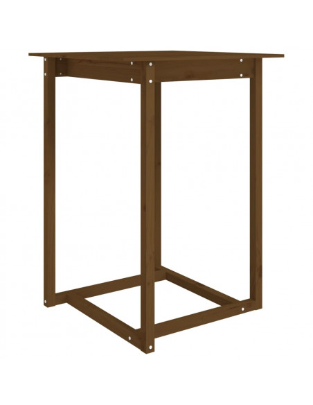Tavolo da Bar Miele 80x80x110 cm in Legno Massello di Pino