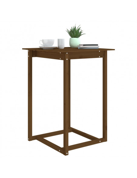 Tavolo da Bar Miele 80x80x110 cm in Legno Massello di Pino