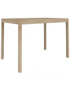 Tavolo da Pranzo 110x70x75 cm in Legno Massello di Acacia 2