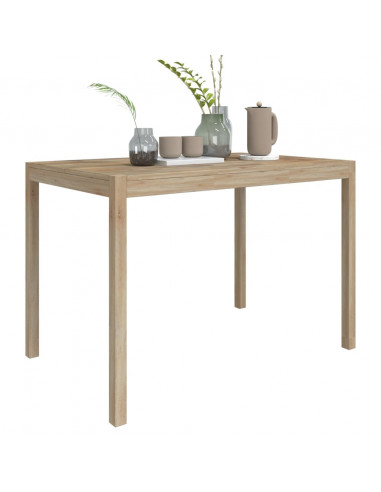 Tavolo da Pranzo 110x70x75 cm in Legno Massello di Acacia