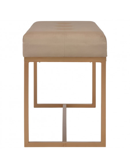 Panca 80 cm in Velluto Beige