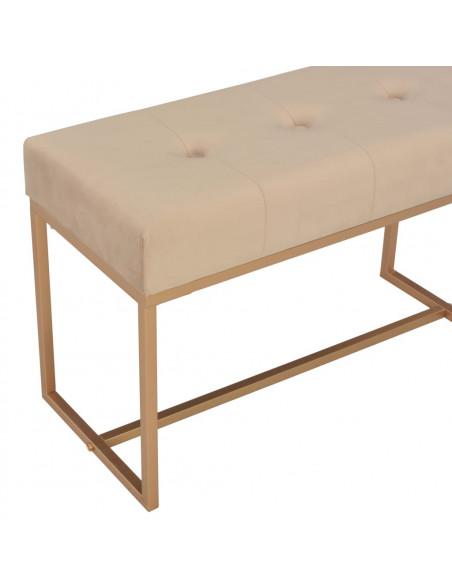 Panca 80 cm in Velluto Beige