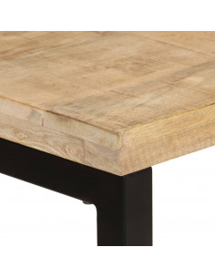 Tavolo da Pranzo 110x50x76 cm in Legno Massello di Mango 2