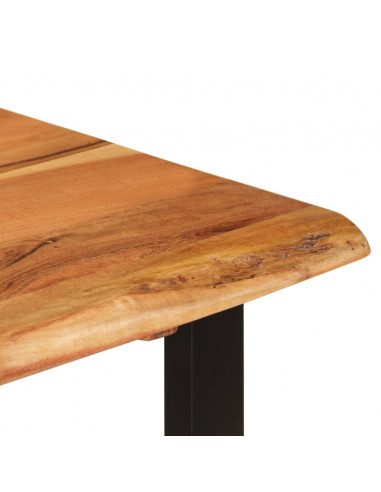 Tavolo da Pranzo 110x50x76 cm Legno Massello di Acacia