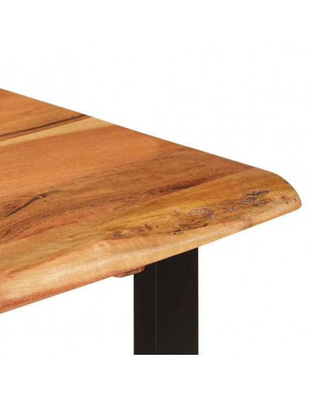Tavolo da Pranzo 110x50x76 cm Legno Massello di Acacia