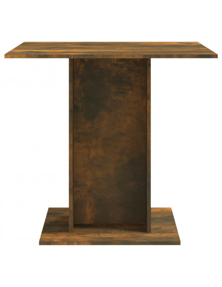 Tavolo da Pranzo rovere fumo 80x80x75 cm Legno Multistrato