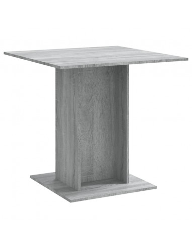 Tavolo da Pranzo grigio sonoma 80x80x75 cm in Legno Multistrato