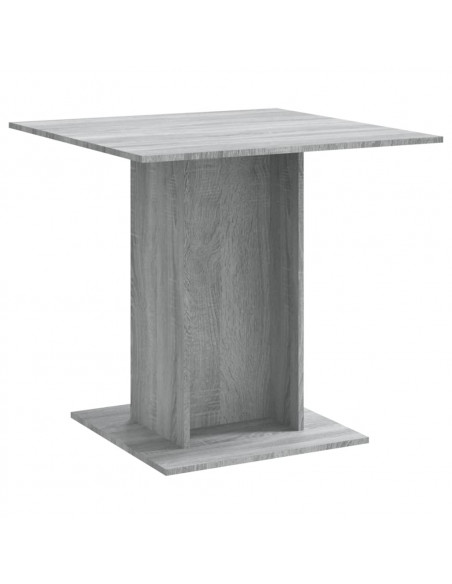 Tavolo da Pranzo grigio sonoma 80x80x75 cm in Legno Multistrato