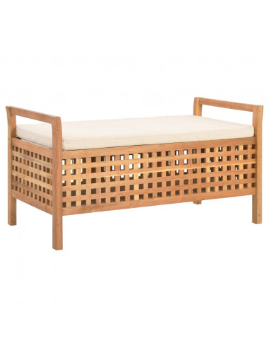 Cassapanca 93x49x49 cm in Legno Massello di Noce