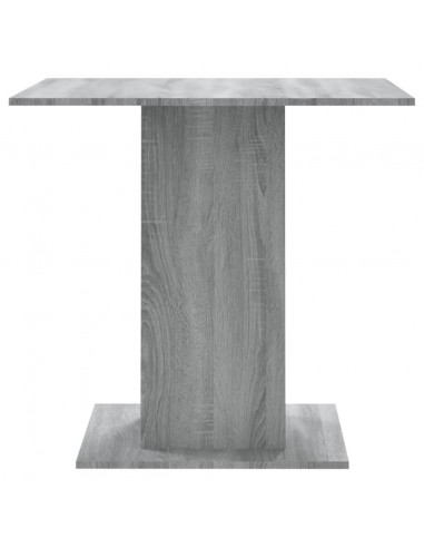 Tavolo da Pranzo grigio sonoma 80x80x75 cm in Legno Multistrato