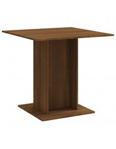 Tavolo da Pranzo Rovere Marrone 80x80x75 cm Legno Multistrato 2