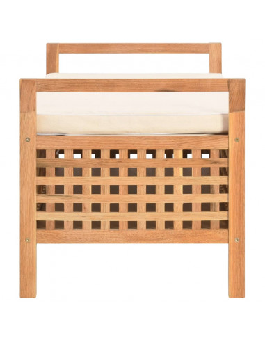 Cassapanca 93x49x49 cm in Legno Massello di Noce