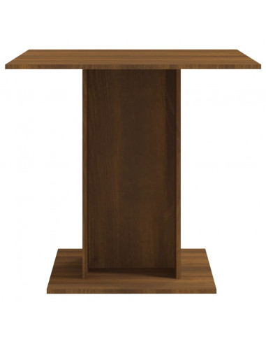 Tavolo da Pranzo Rovere Marrone 80x80x75 cm Legno Multistrato