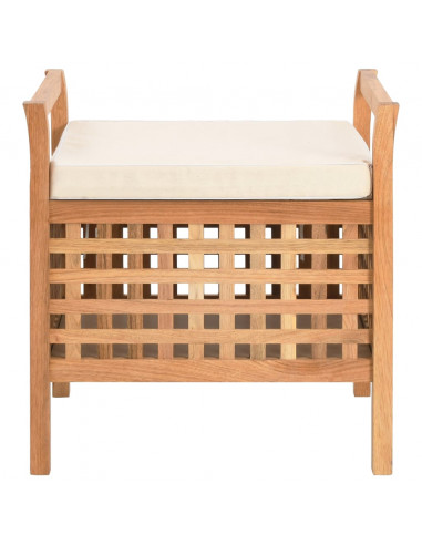 Cassapanca 49x48x49 cm in Legno Massello di Noce