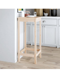 Tavolo da Bar 50x50x110 cm in Legno Massello di Pino 2