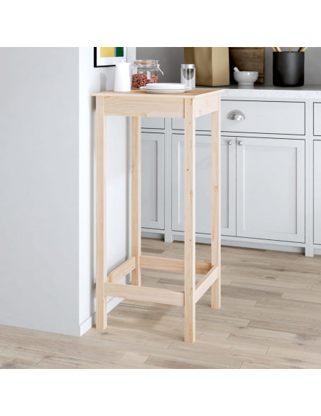 Tavolo da Bar 50x50x110 cm in Legno Massello di Pino