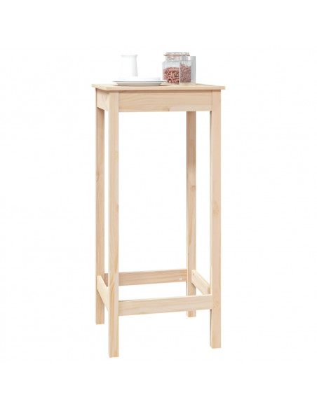 Tavolo da Bar 50x50x110 cm in Legno Massello di Pino