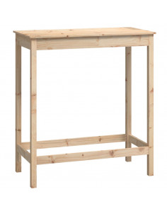 Tavolo da Bar 100x50x110 cm in Legno Massello di Pino 2
