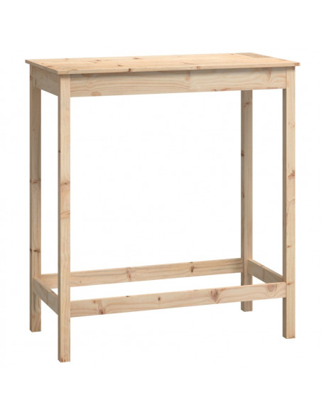 Tavolo da Bar 100x50x110 cm in Legno Massello di Pino