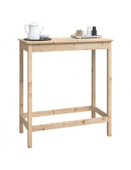 Tavolo da Bar 100x50x110 cm in Legno Massello di Pino