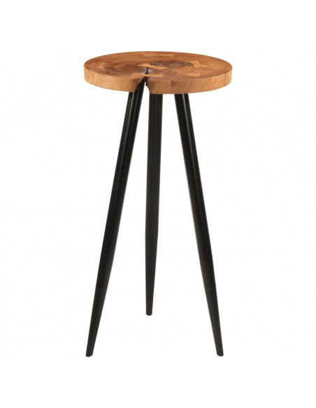 Tavolo da Bar in Legno Ø53x105 cm Legno Massello di Acacia