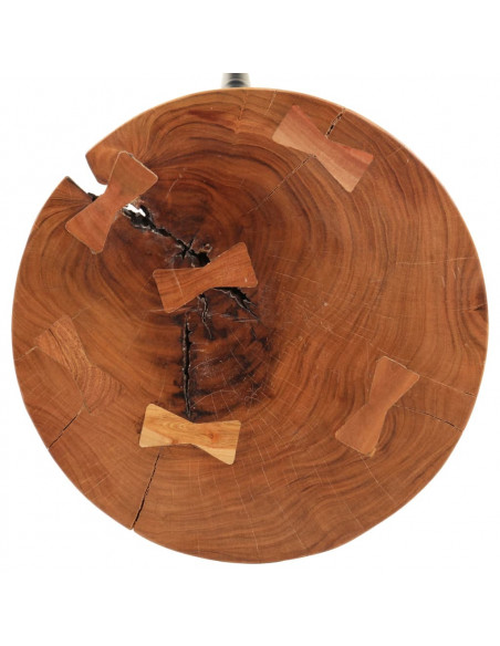 Tavolo da Bar in Legno Ø53x105 cm Legno Massello di Acacia