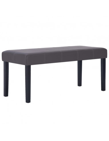 Panca 106 cm Grigia in Similpelle