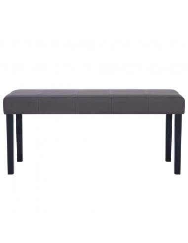 Panca 106 cm Grigia in Similpelle