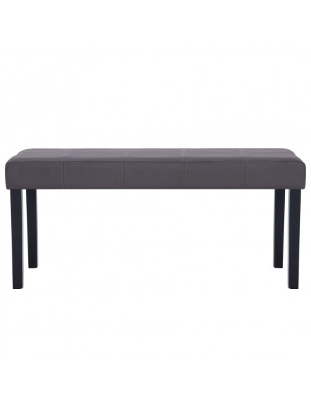 Panca 106 cm Grigia in Similpelle