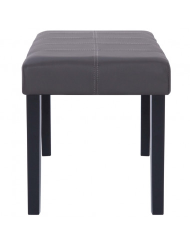 Panca 106 cm Grigia in Similpelle