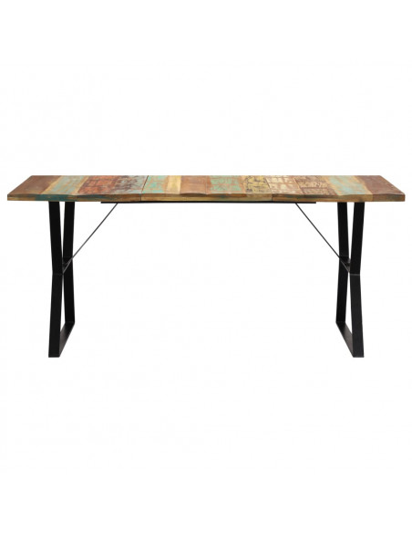 Tavolo da Pranzo 180x90x76 cm in Legno Massello di Recupero